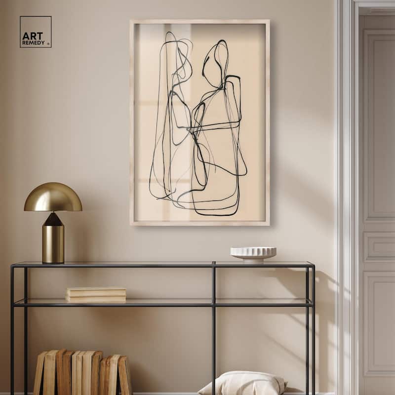 Embrace of Lines I Shadowbox by Art Remedy