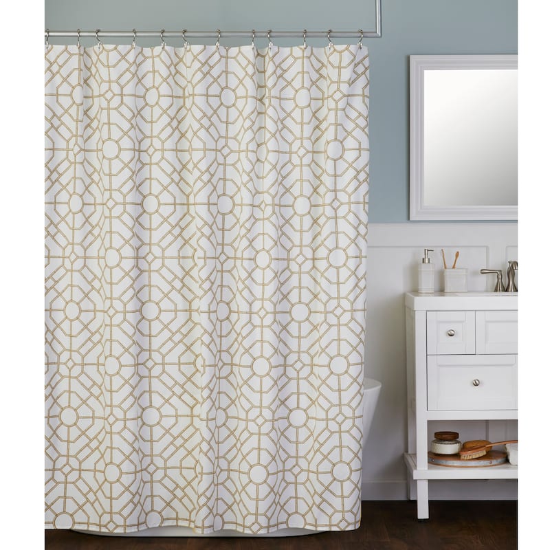 SKL Home Bamboo Lattice 70X84 Shower Curtain
