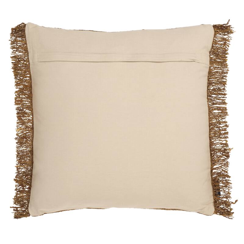 SAFAVIEH Home Lumiza 20-inch Rust Cotton Pillow