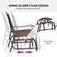 preview thumbnail 23 of 26, Outsunny 3-pc. Outdoor Sling Fabric Gliding Rocker Chairs w/ Table