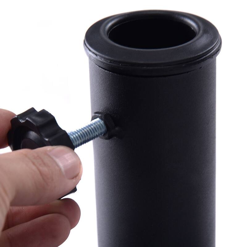 20" Outdoor Patio Half Round Umbrella Base - 20" x 10" x 13" (L x W x H)