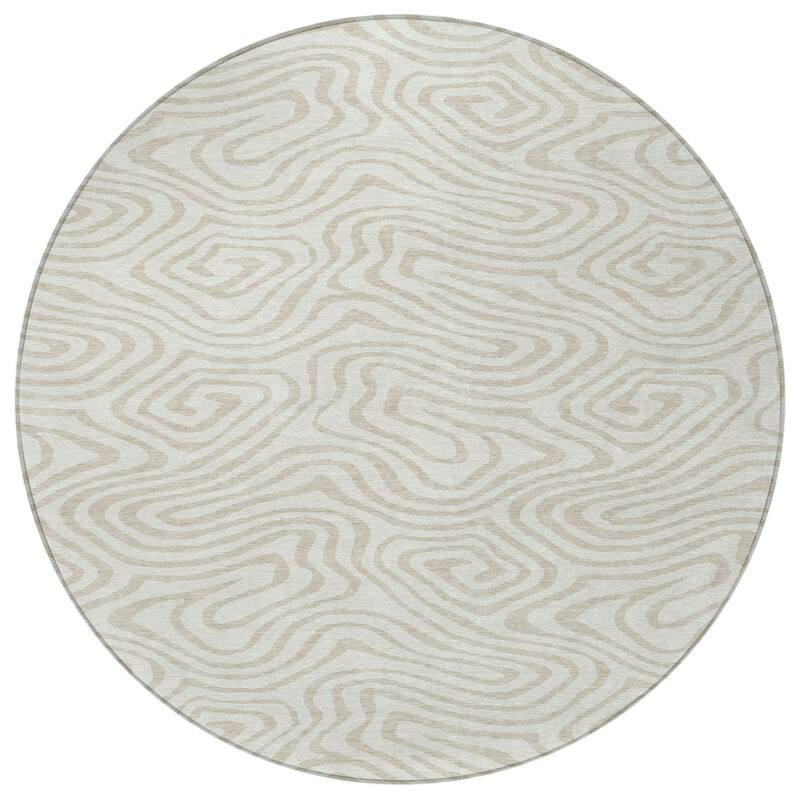 HomeRoots Abstract Transitional Rectangle Outdoor Rug