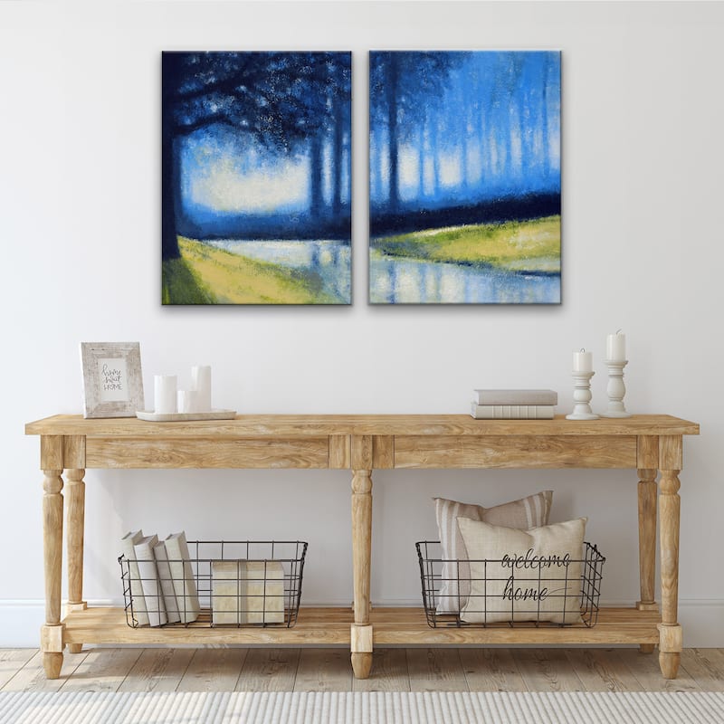 'Crystal Creek' 2 Piece Wrapped Canvas Wall Art Set by Norman Wyatt Jr.