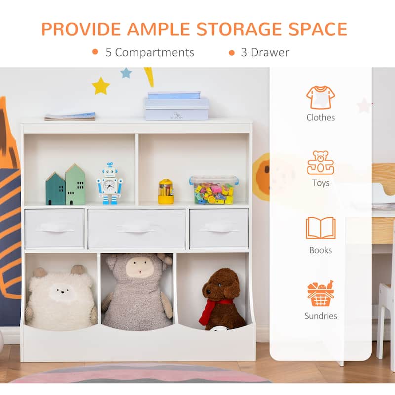 Toy Storage Organizer Cabinet