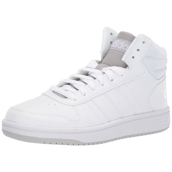 Shop Adidas Men S Hoops 2 0 Mid Sneaker White Grey 11 5 M Us Overstock 28941189