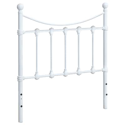 Marie Metal Twin Open Frame Headboard White