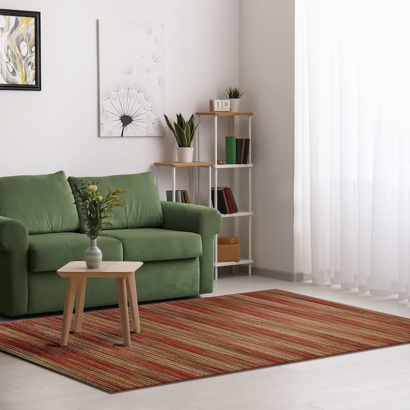 Liora Manne Marina Stripes Indoor/ Outdoor Area Rug