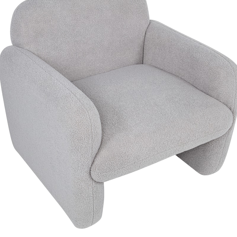 Stylish and Minimalist Single Sofa Chair with Arms and Pillow, Armchair, Accent Chair for Living Room, Bedroom, Study