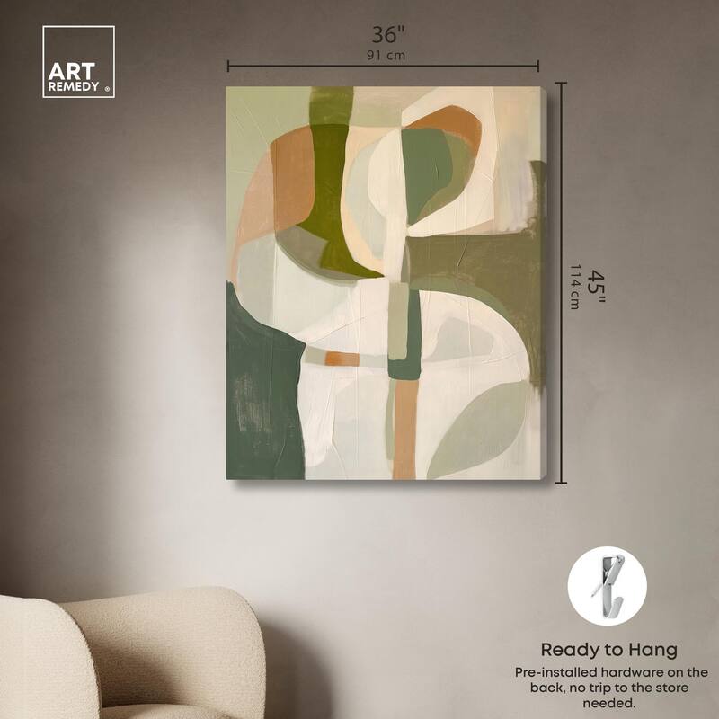 Hazy Shape Tapestry Canvas by Art Remedy, Gallery Wrapped