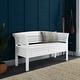 preview thumbnail 11 of 32, WYNDENHALL Raleigh SOLID WOOD 49 inch Wide Contemporary Entryway Storage Bench - 49 W x 18 D x 27 H