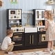 preview thumbnail 13 of 18, Gymax Wooden Kitchen Playset w/Realistic Lights & Sounds Stoves Sink
