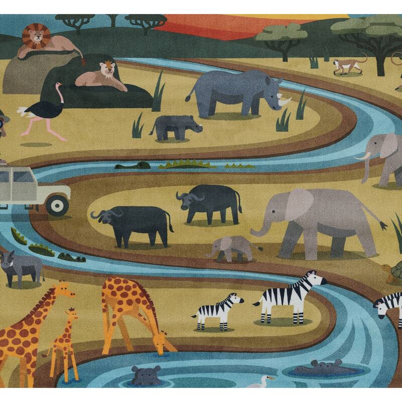 Momeni Playground Safari Kid Rug