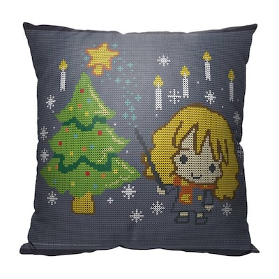 Warner Brothers Harry Potter Christmas Magic 18 Inch Throw Pillow