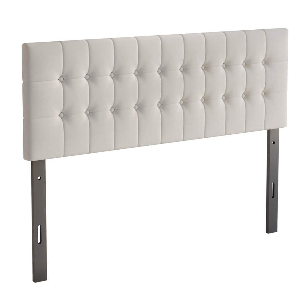 CraftPorch Linen Button Tufted Upholstered Adjustable Headboard