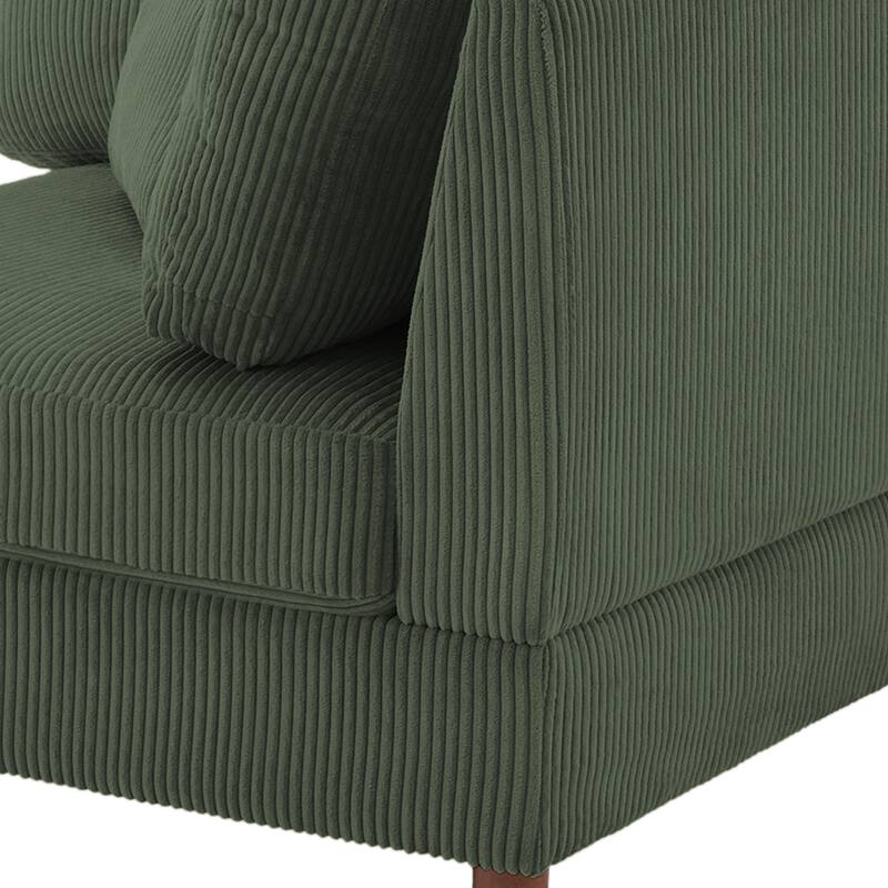 4-Piece Oversized Reversible Upholstered Sectional Modular Sofa