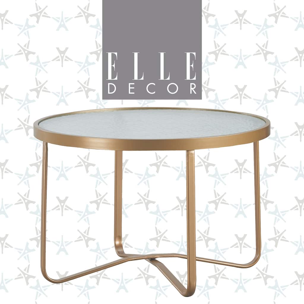 Elle Decor Mirabelle Outdoor Coffee Table, French Gold