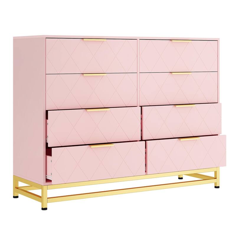 8 Drawer Dresser for Bedroom with Deep Drawers