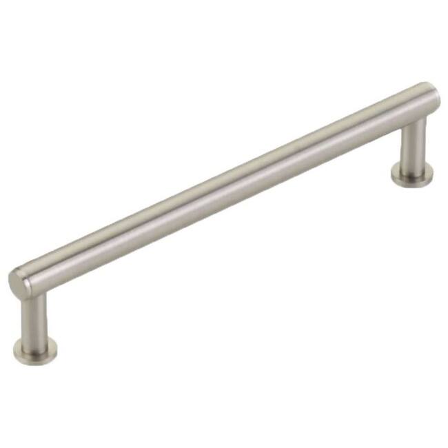 Schaub and Company Pub House 6" Center to Center Smooth Bar Solid - Brushed Nickel