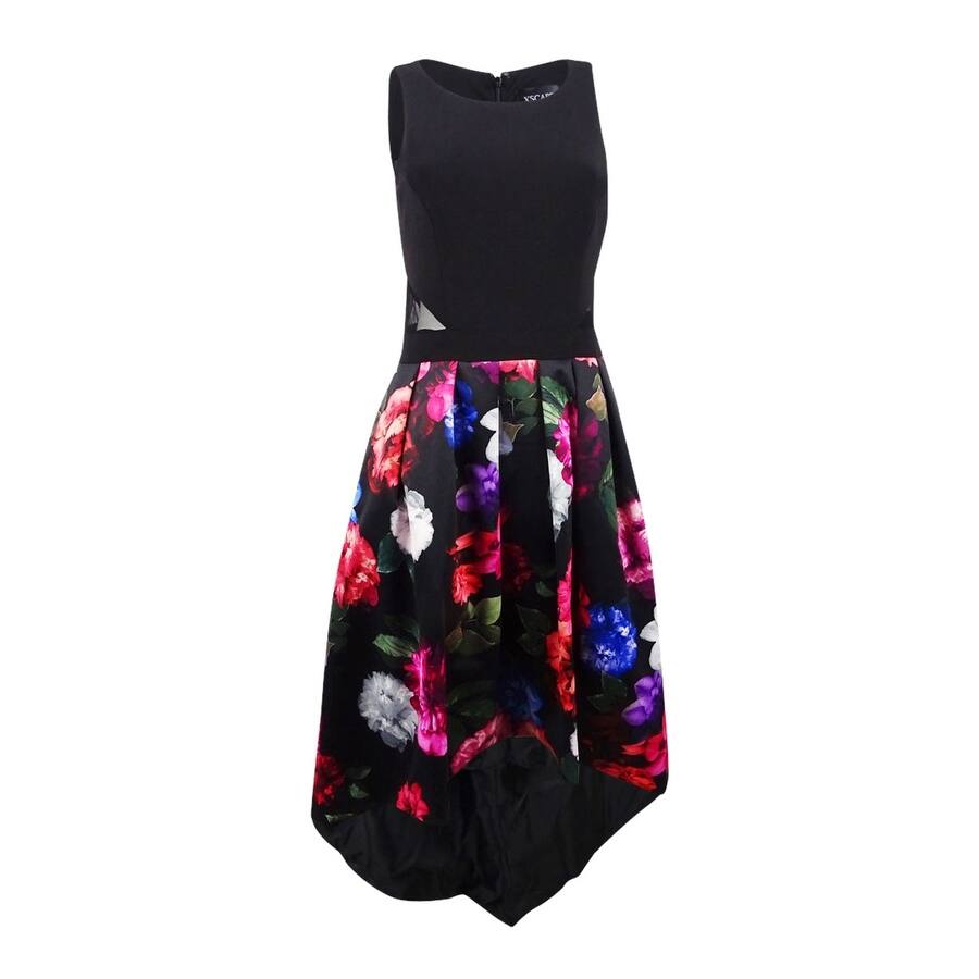 Xscape Women's Floral-Print A-line Dress (12, Black Multi) - Overstock - 41457110 Xscape Women's Floral-Print A-line Dress (12, Black Multi) - Overstock - 41457110