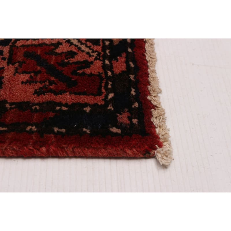 ECARPETGALLERY Hand-knotted Anadol Red Wool Rug - 3' 3" x 10' 1"