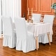 preview thumbnail 22 of 39, Subrtex Set-of-4 Stretch Dining Chair Cover Ruffle Skirt Slipcovers