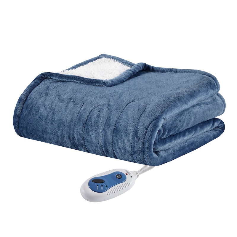 Woolrich Heated Plush to Berber Throw