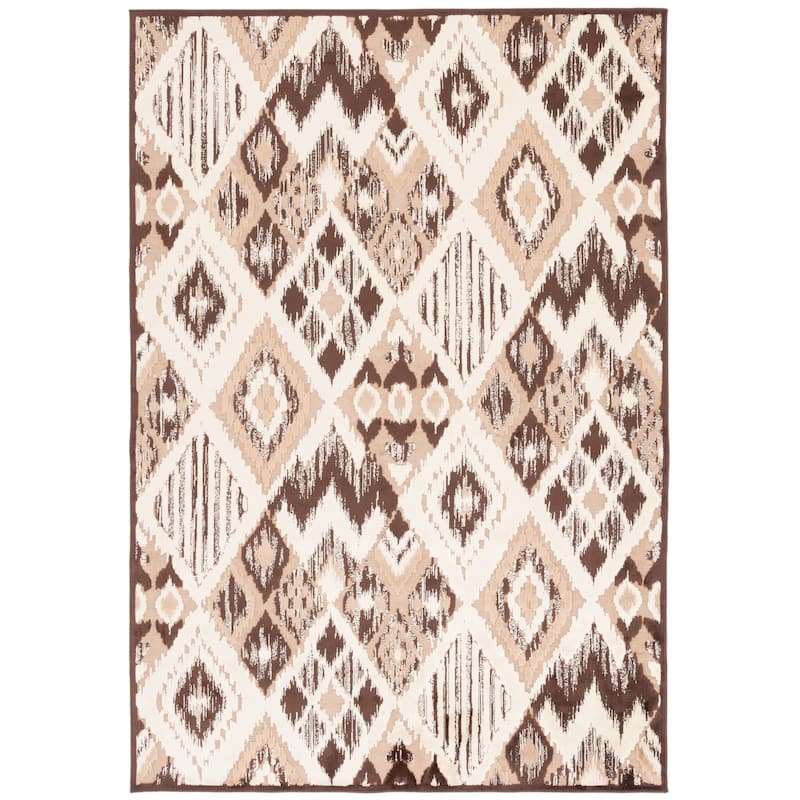 SAFAVIEH Paradise Marianna Modern Viscose Rug - 5'3" x 7'6" - Brown/Taupe