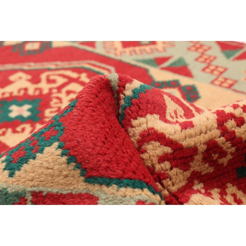 ECARPETGALLERY Hand-knotted Baluch Red Wool Rug - 2'8 x 9'9