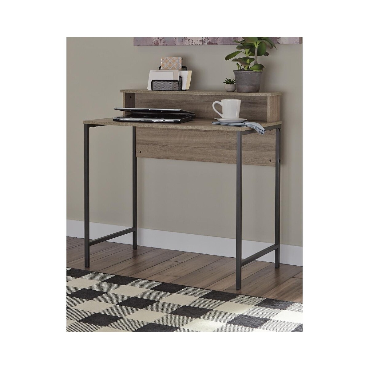 Titania grayish brown home best sale office small desk