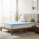 preview thumbnail 11 of 13, Priage by ZINUS 3 Inch Green Tea Cooling Gel Memory Foam Mattress Topper - Blue