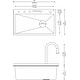 preview thumbnail 24 of 39, Lefton 304 Stainless Steel Waterfall Kitchen Sink Set with Pull-down Faucet KS2206 (Series)