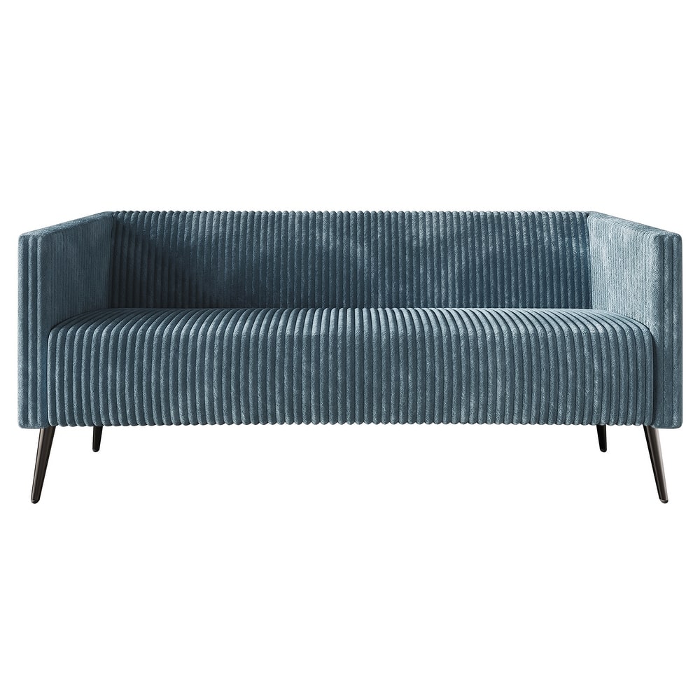 CraftPorch Corduroy Modern and Glamorous Velvet Upholstered Sofa