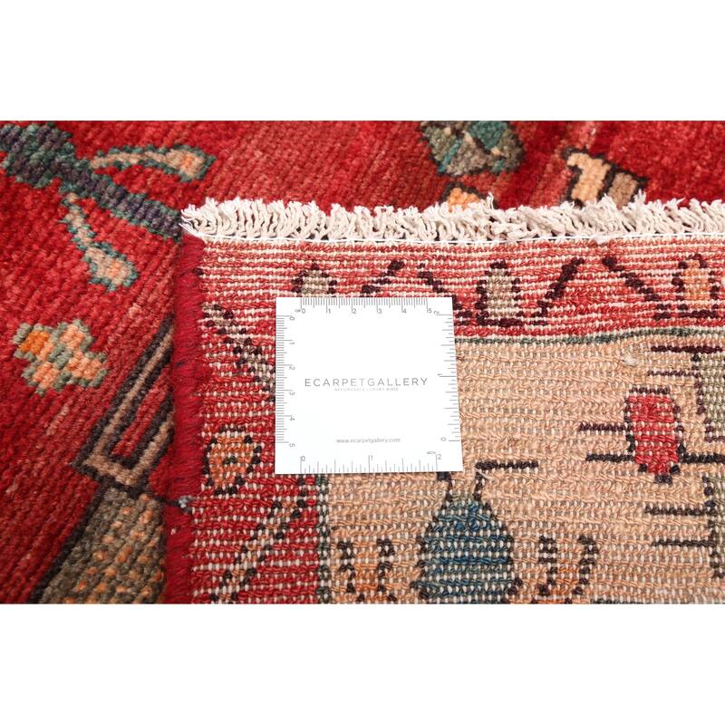 ECARPETGALLERY Hand-knotted Andelz Red Wool Rug - 4'9 x 8'0