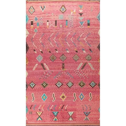 Tribal Oriental Moroccan Dining Room Area Rug Hand-knotted Wool Carpet - 10'0" x 14'8"