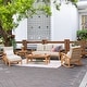 preview thumbnail 2 of 12, Cambridge Casual Carmel 3-piece Teak Outdoor Rocking Chair Set with Cushion