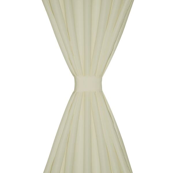 Shop Vidaxl 2 Pcs Cream Micro Satin Curtains With Loops 55 X 96