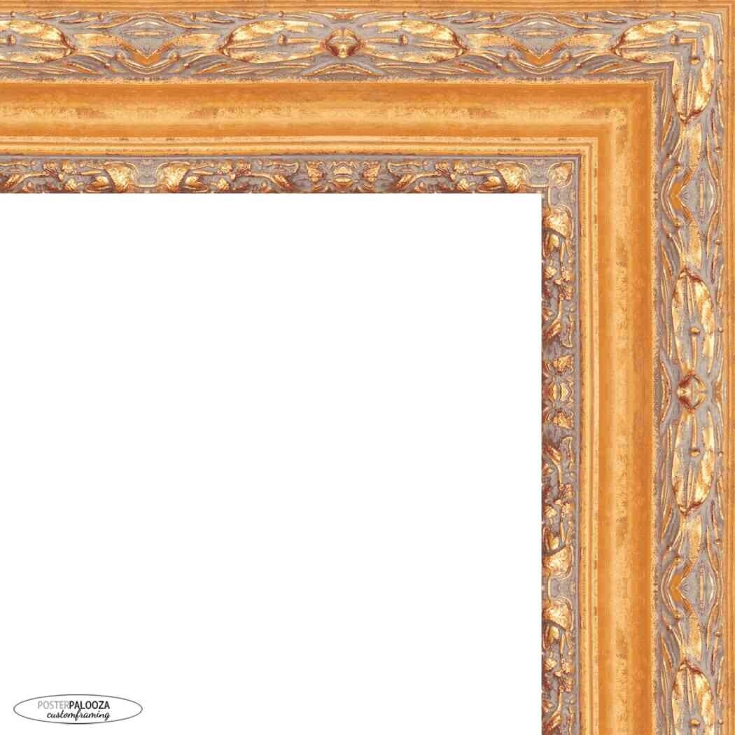 15x20 Ornate Gold Complete Wood Picture Frame with UV Acrylic, Foam Board Backing, & Hardware