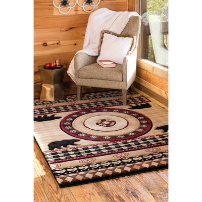 Westfield Home Graham Sanctuary Beige Hand-Carved Area Rug