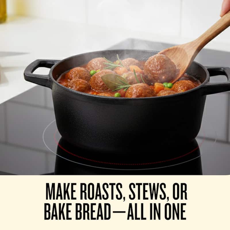 Alva Nori Enameled Cast Iron Dutch Oven w/ Lid Nonstick Enameled Pot