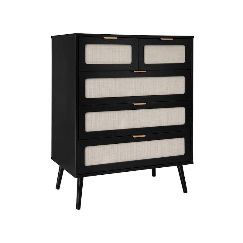 5 Drawer Cabinet, Accent Storage Cabinet, Suitable for Dining Room