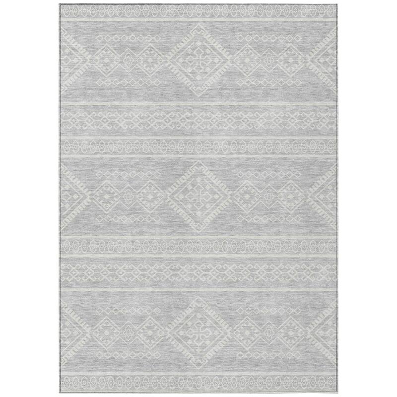 Machine Washable Indoor/ Outdoor Chantille Moroccan Boho Rug