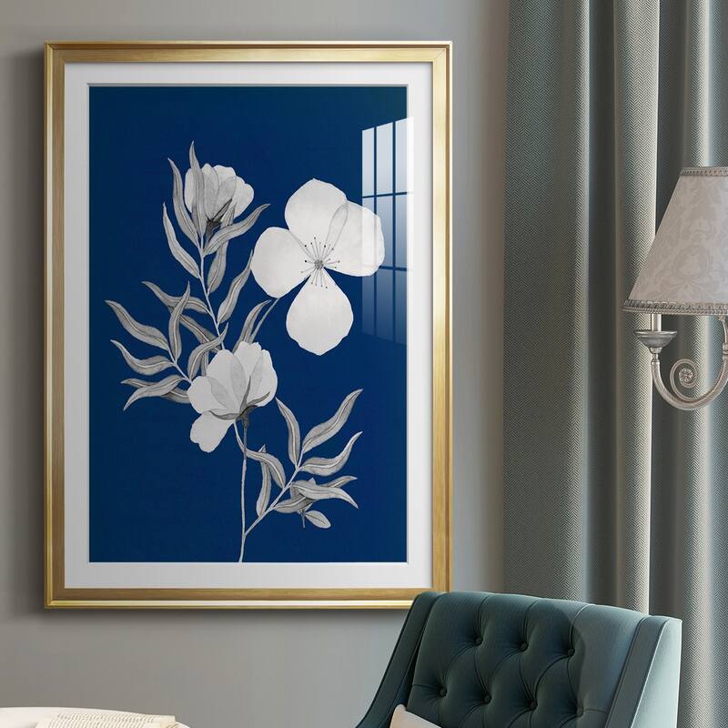 Indigo Sketch II Premium Framed Print - Ready to Hang