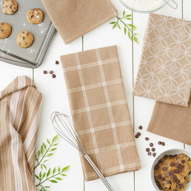 DII Assorted Kitchen Dishtowel & Dishcloths (Set of 5)