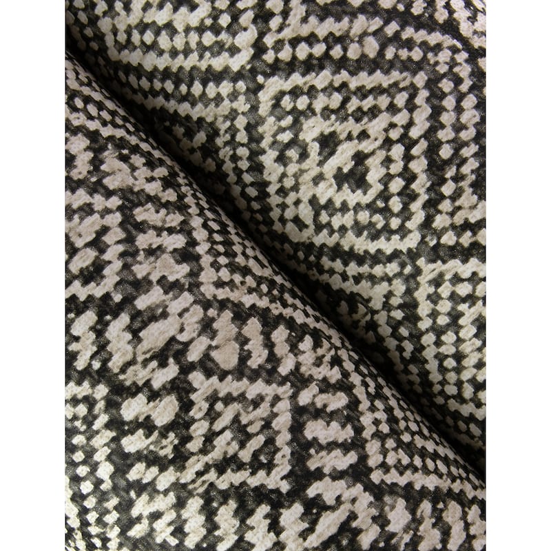 A-Street Prints Gallivant Black Woven Geometric Wallpaper