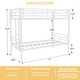 preview thumbnail 2 of 13, Twin Over Twin Modern Convertible Metal Bunk Bed with Ladders and Guardrail