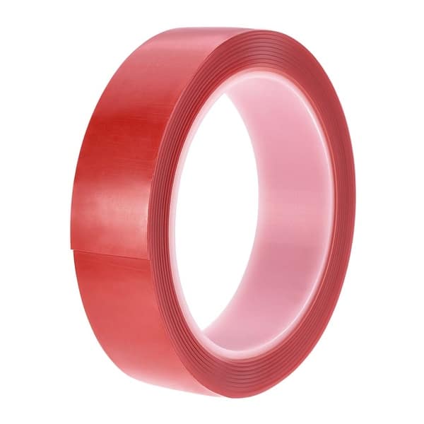 63 64 X9 5ft Acrylic Double Sided Adhesive Tape 1mm Thickness With Red Film Clear W Red Protect Film Overstock
