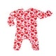 preview thumbnail 13 of 14, Norani Footie Pajamas Red & Pink Hearts - 0 - 3 Months