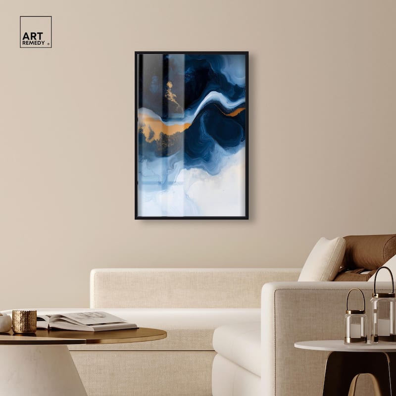 Blue Deep I Shadowbox by Art Remedy