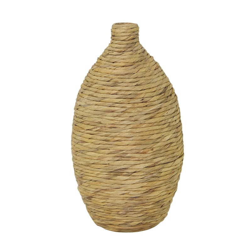Seagrass Handmade Woven Decorative Vase - Brown - Roche River Decor