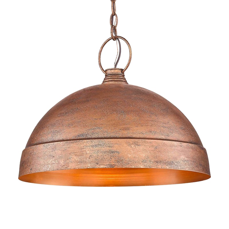 Golden Lighting Lincoln 1-light Pendant in Vintage Copper - Vintage Copper